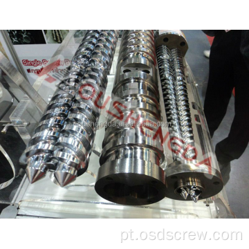 best-seller de parafuso duplo paralelo e cilindro para extrusora Jinhu Weber (parafuso duplo paralelo) DS10.22 12.22 tornillos gemelos par